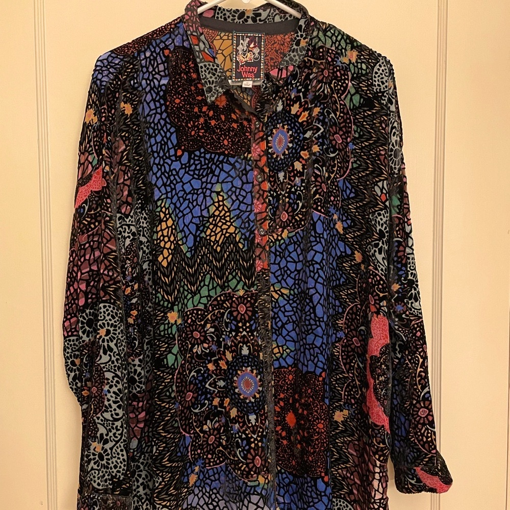 Johnny Was Velvet Burnout Shirt